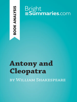 cover image of Antony and Cleopatra by William Shakespeare (Book Analysis)
